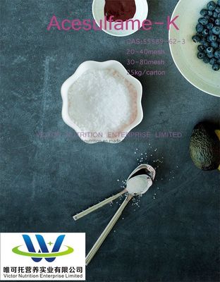 Подсластитель пищевого качества Acesulfame K с стабилизационным эффектом EINECS 251-622-6