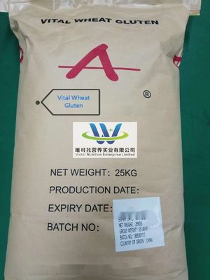 Естественная добавка Витальная пшеничная глютен тонкий порошок для продукта питания CAS No 8002-80-0