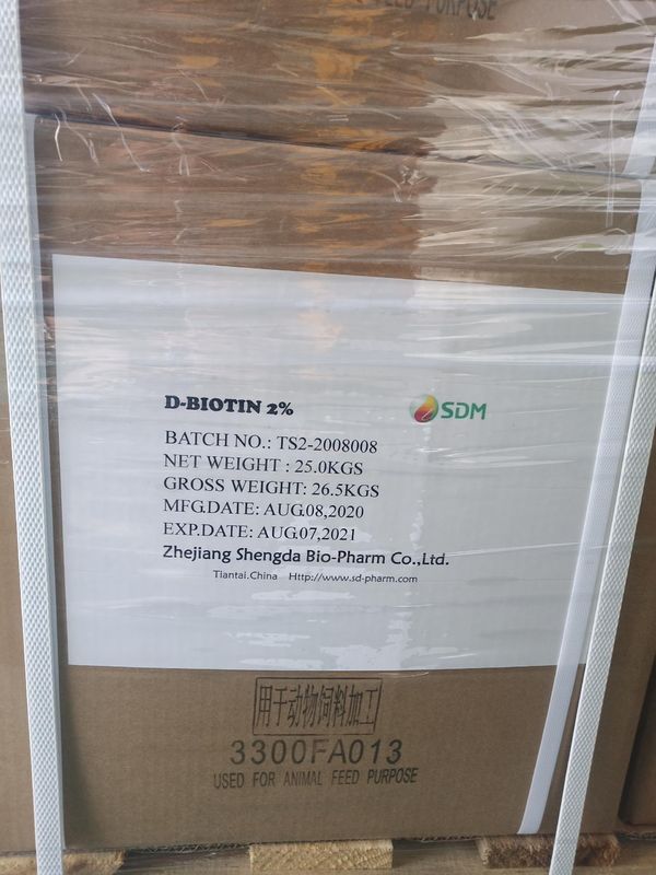 Питание животных Витамин В7 /Биотин 2% / Кормовое качество Природные ресурсы CAS No 58-85-5